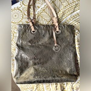 Michael Kors metallic shoulder bag